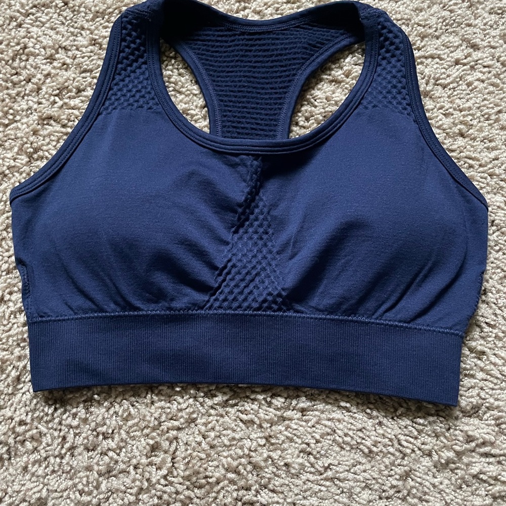 navy blue sports bra!
